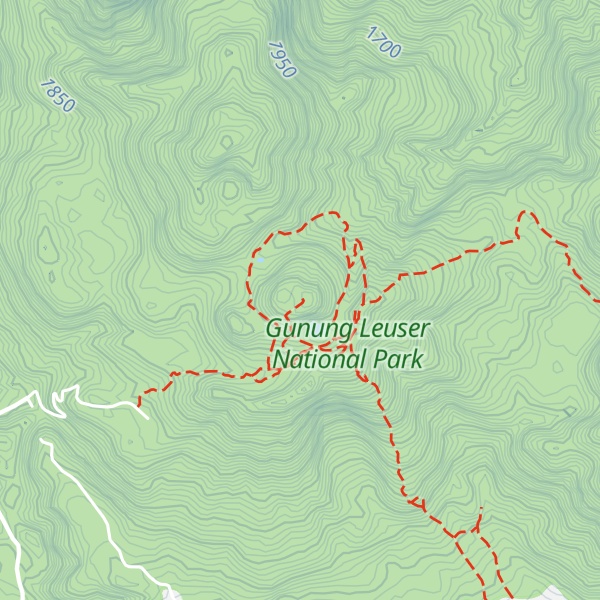 Map of Gunung Sibayak
