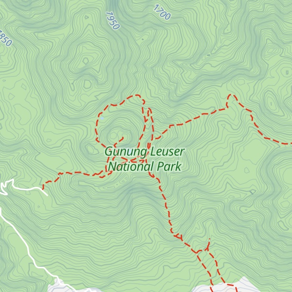 Map of East Peak