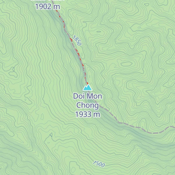 Map of Doi Mon Chong