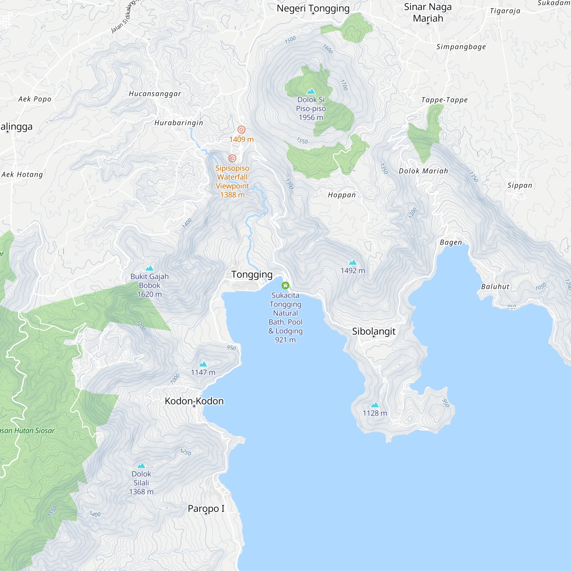 Sukacita Tongging Natural Bath, Pool & Lodging map