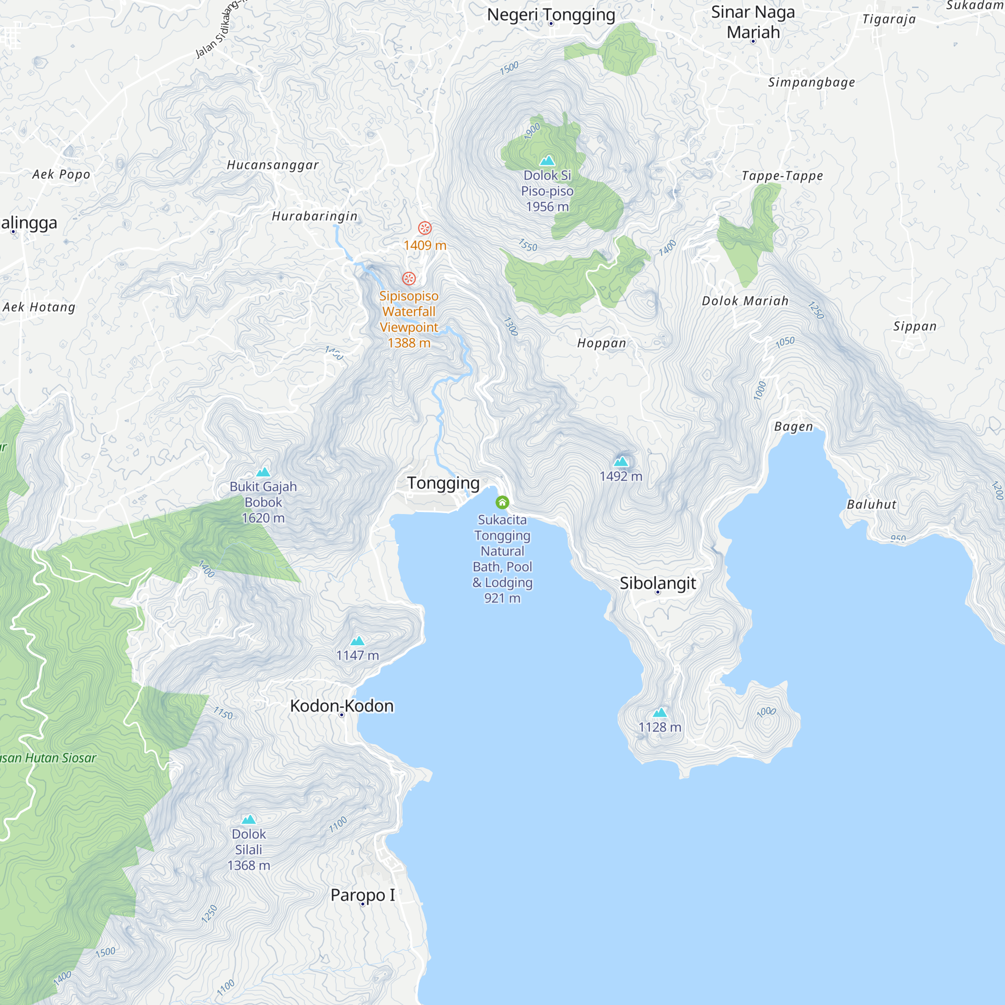 Sukacita Tongging Natural Bath, Pool & Lodging map