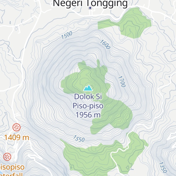 Map of Dolok Si Piso-piso