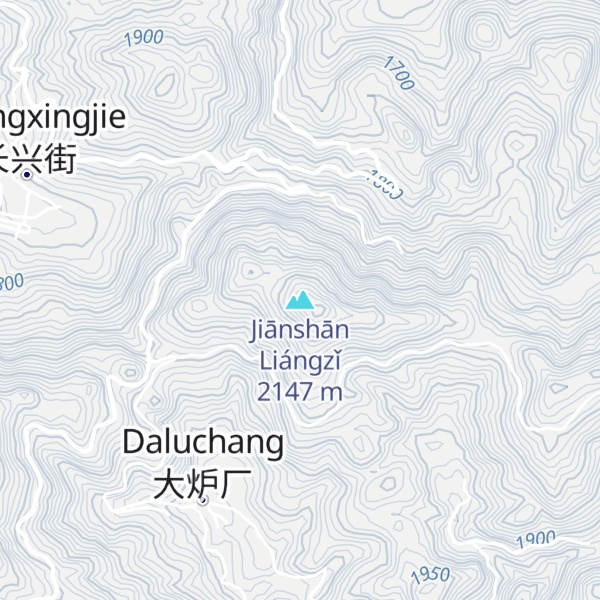 Map of Jiānshān Liángzǐ