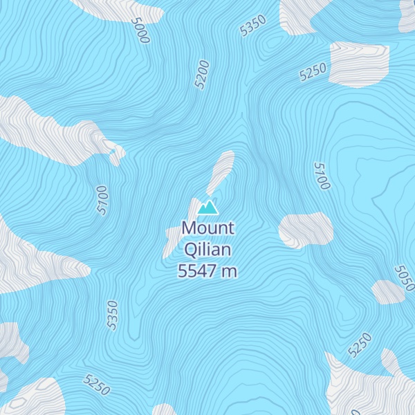 Map of Mount Qilian