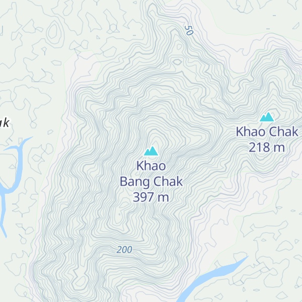 Map of Khao Bang Chak
