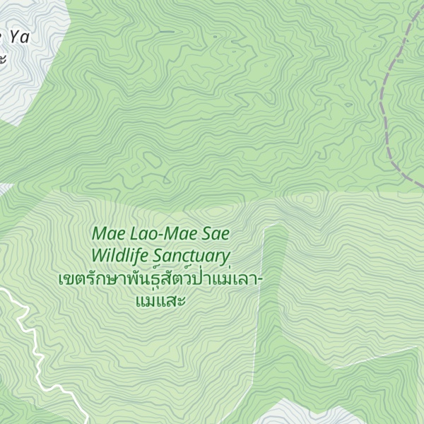 Map of Doi Khun MaeYa (west peak, summit)
