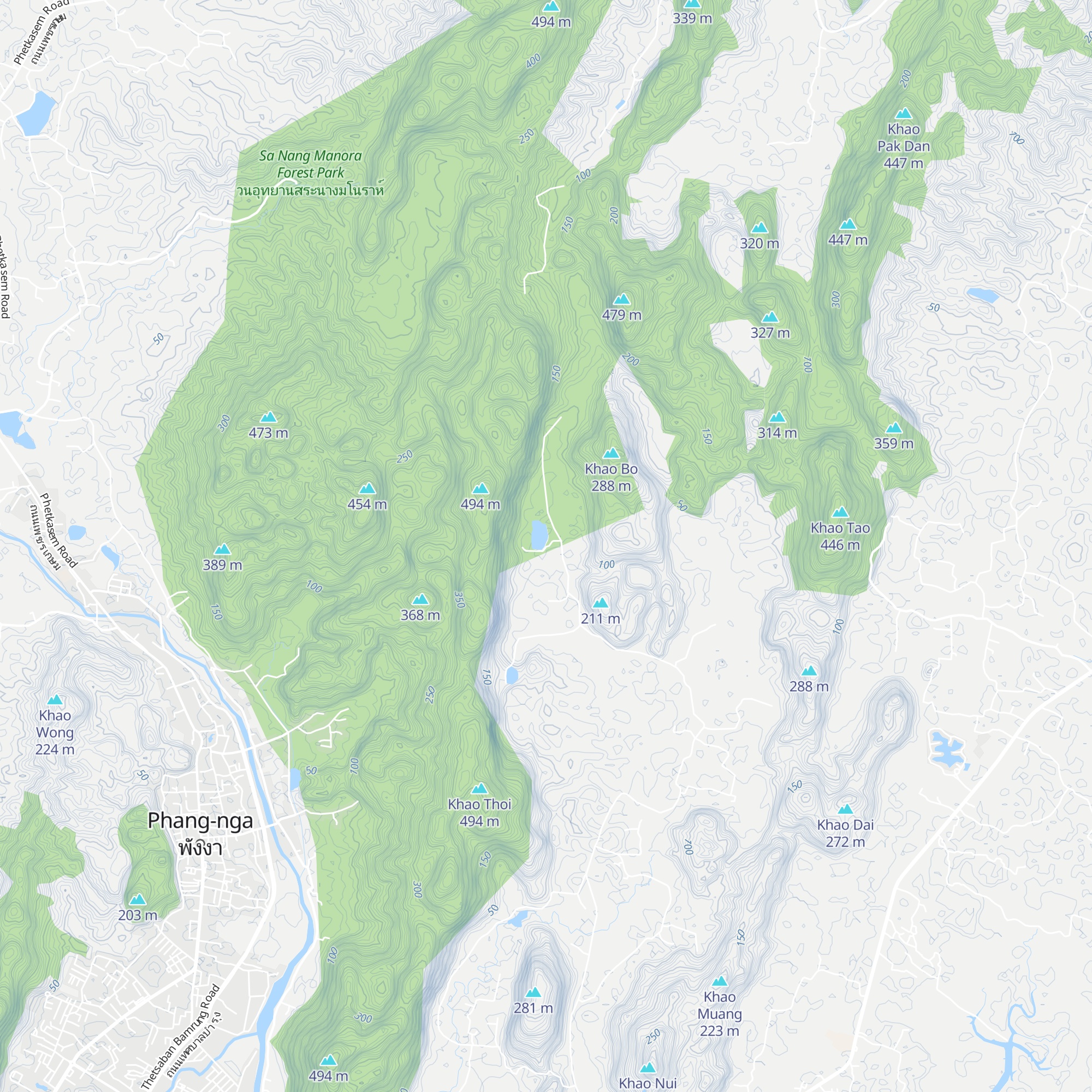 Exoticfishingthailand map