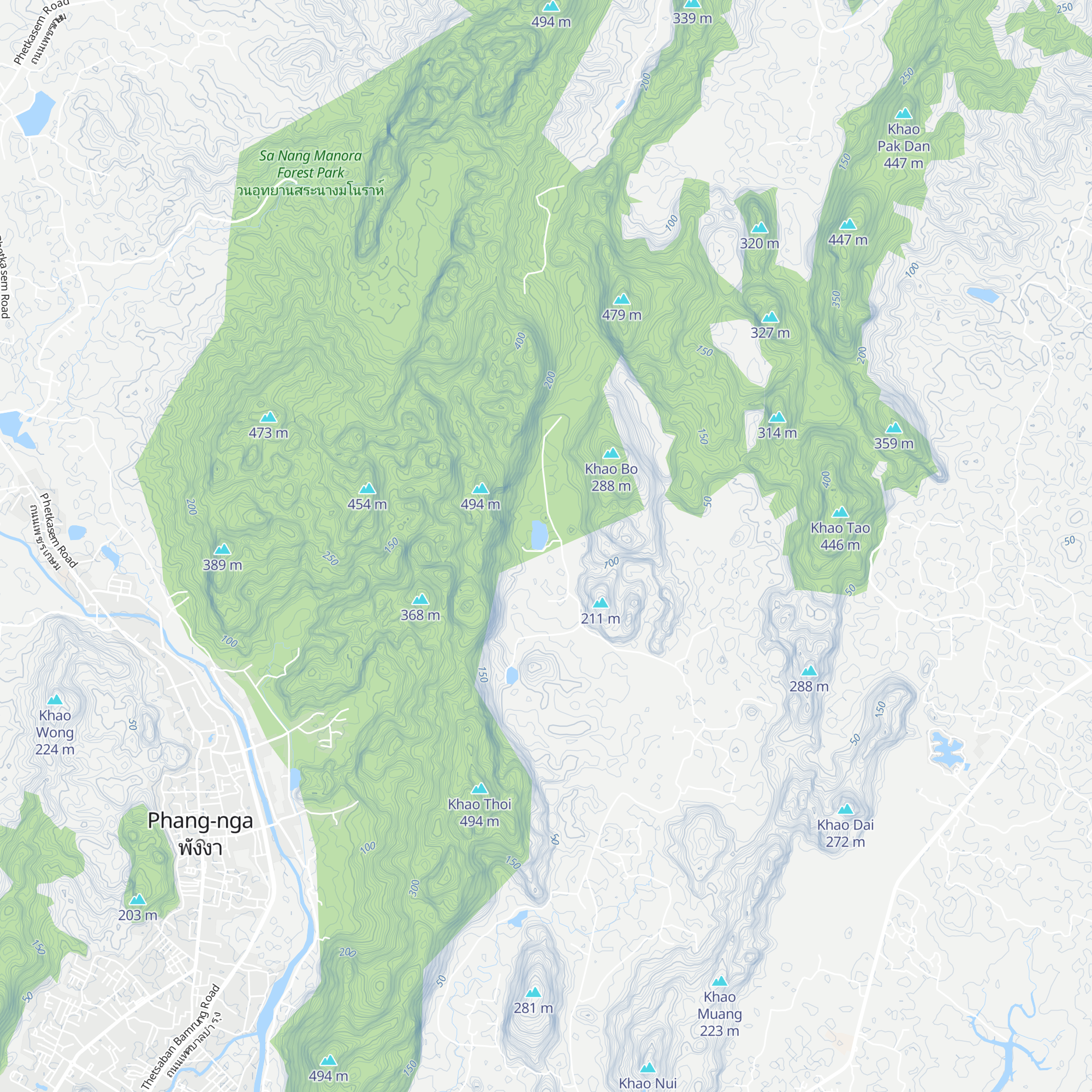 Exoticfishingthailand map