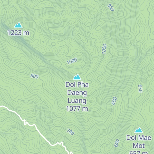 Map of Doi Pha Daeng Luang