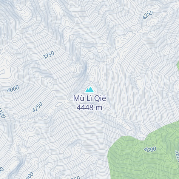 Map of Mù Lì Qiē
