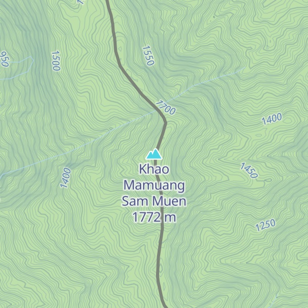 Map of Khao Mamuang Sam Muen