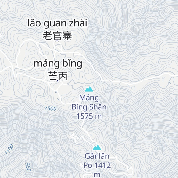 Map of Máng Bǐng Shān