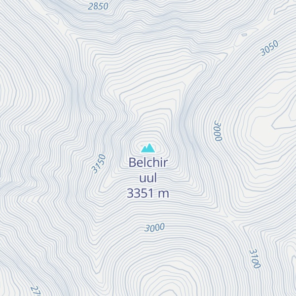 Map of Belchir uul