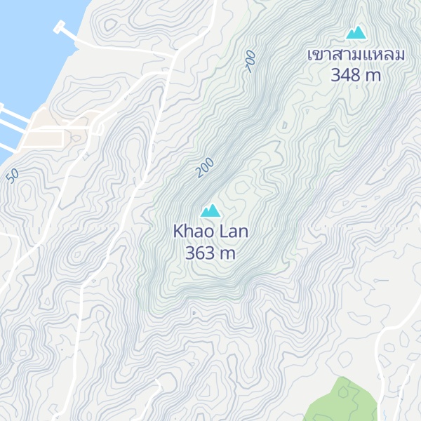 Map of Khao Lan