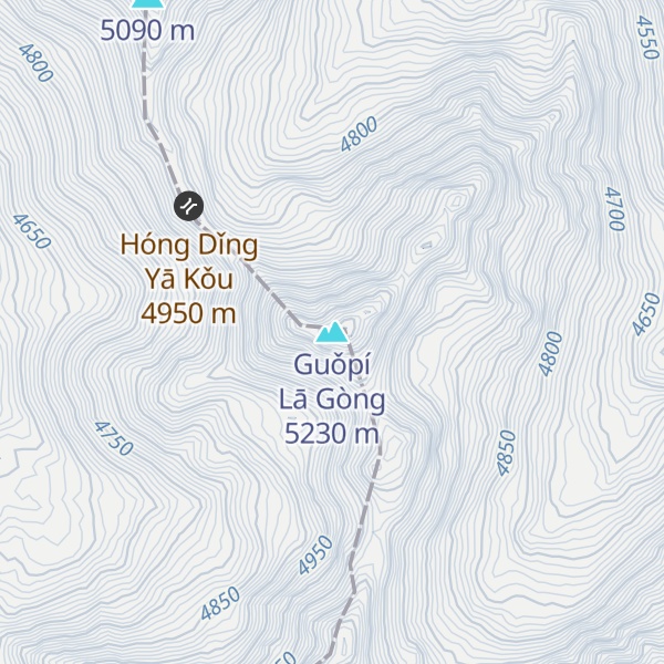 Map of Guǒpí Lā Gòng