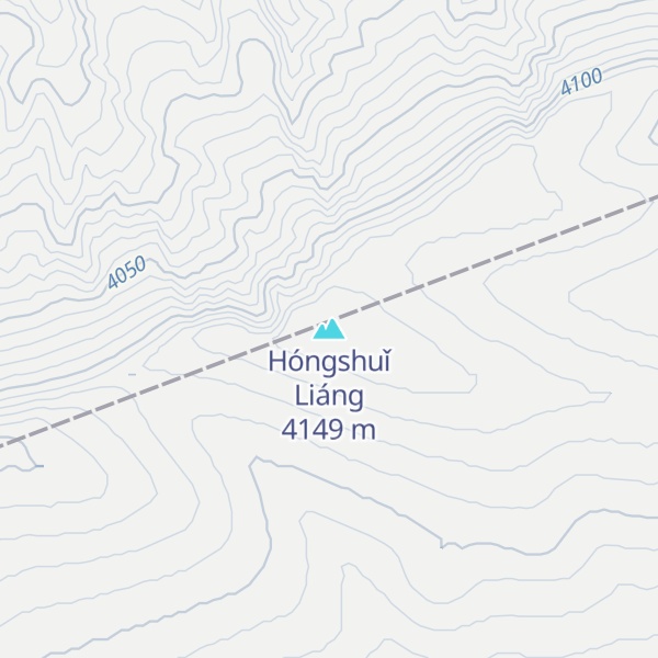 Map of Hóngshuǐ Liáng