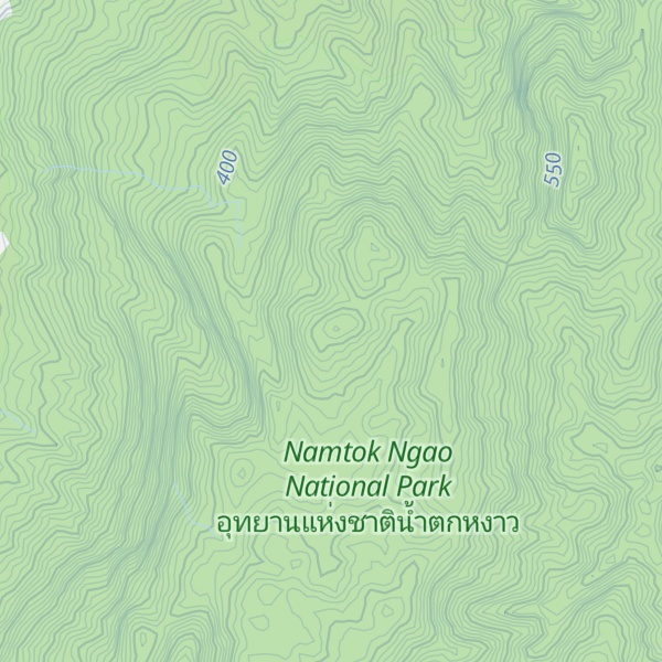 Map of Khao Nam Tok