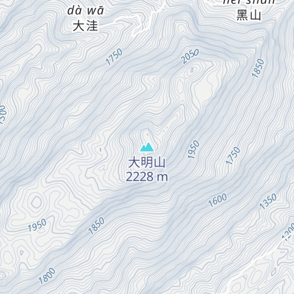 Map of 大明山