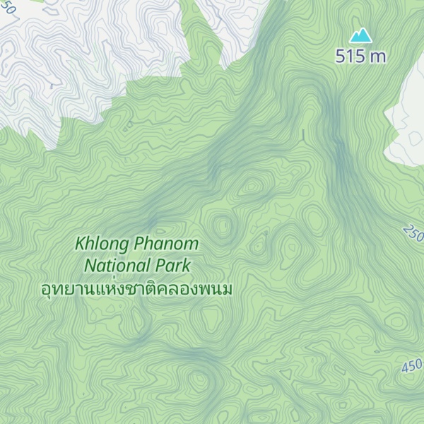 Map of Khao Tham Phra
