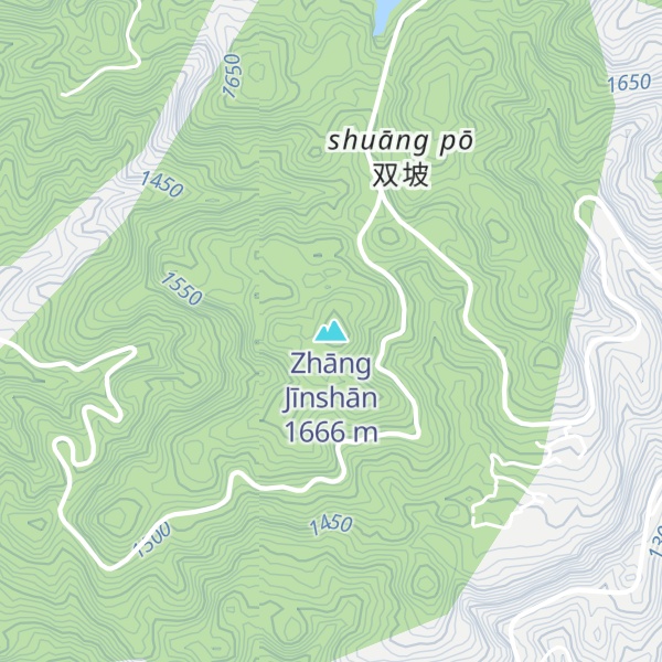 Map of Zhāng Jīnshān