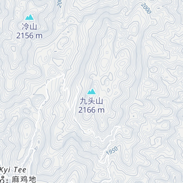 Map of 九头山