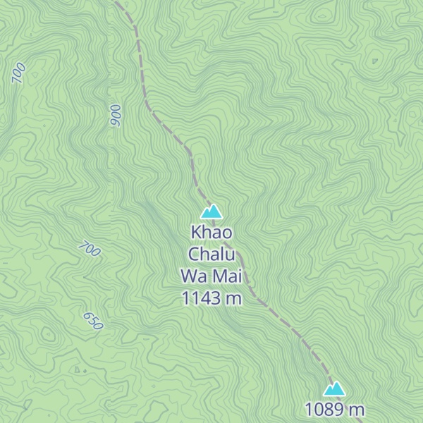 Map of Khao Chalu Wa Mai