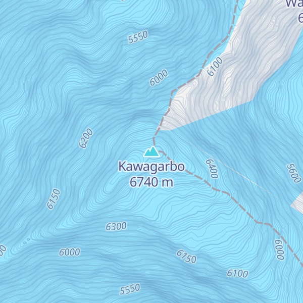 Map of Kawagarbo