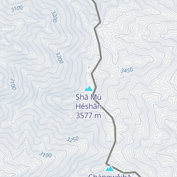 Map of Shā Mù Héshān