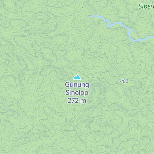 Map of Gunung Sinolop