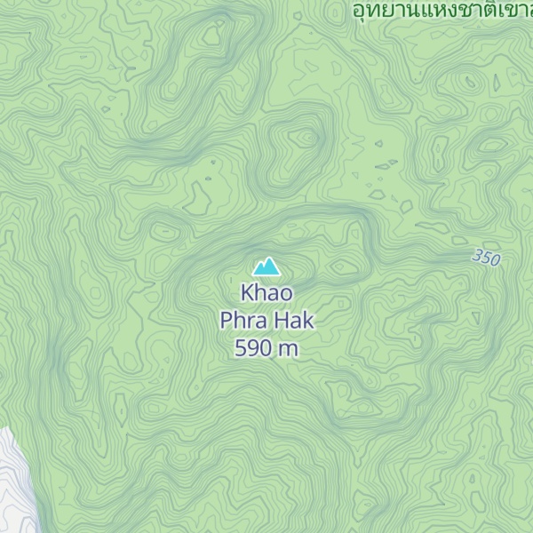 Map of Khao Phra Hak