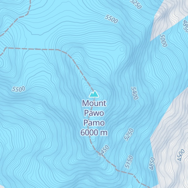 Map of Mount Pawo Pamo