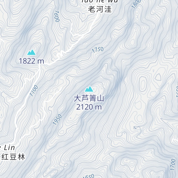 Map of 大芦箐山