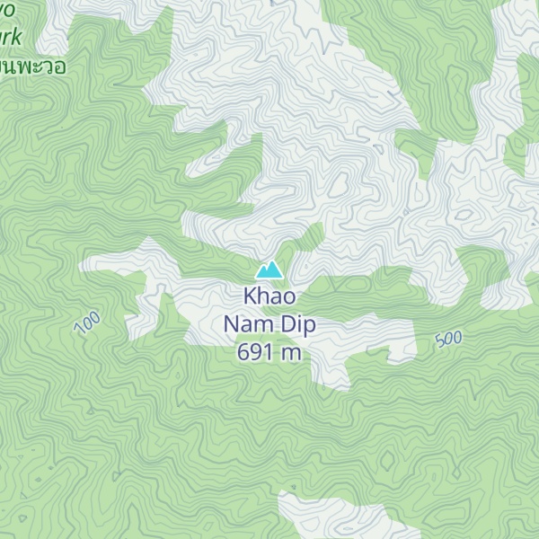 Map of Khao Nam Dip