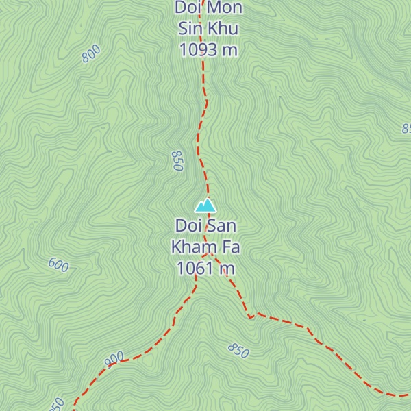 Map of Doi San Kham Fa