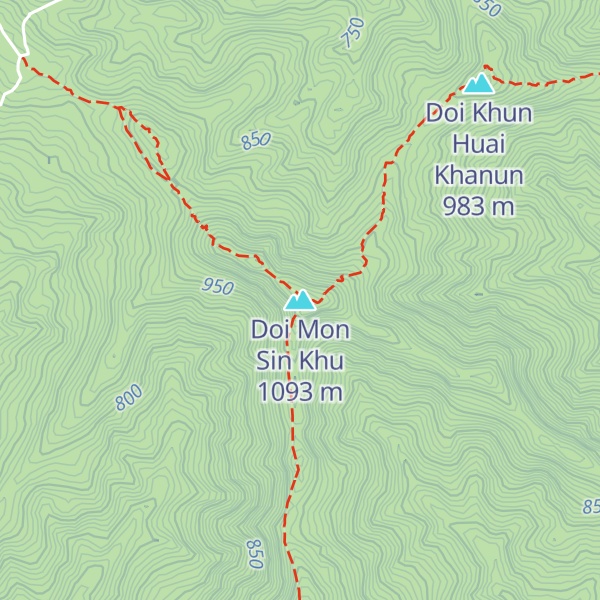 Map of Doi Mon Sin Khu