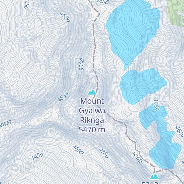 Map of Mount Gyalwa Riknga