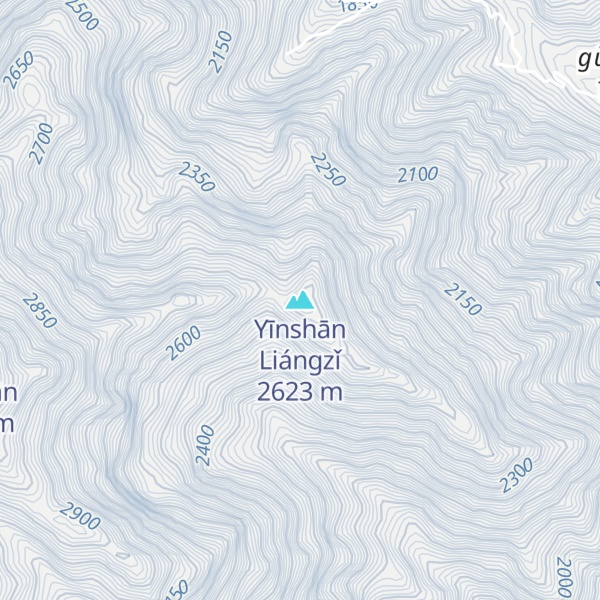 Map of Yīnshān Liángzǐ