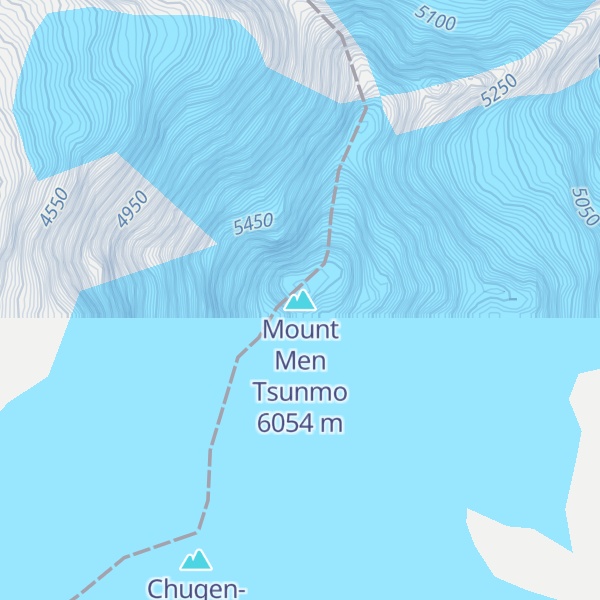 Map of Mount Men Tsunmo