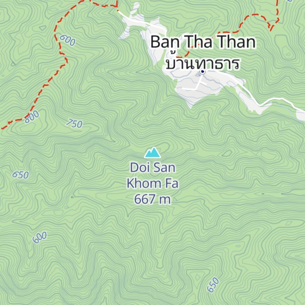 Map of Doi San Khom Fa