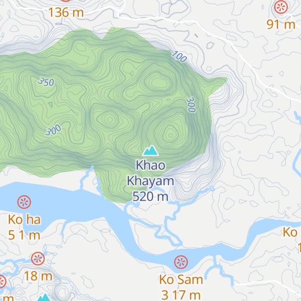 Map of Khao Khayam