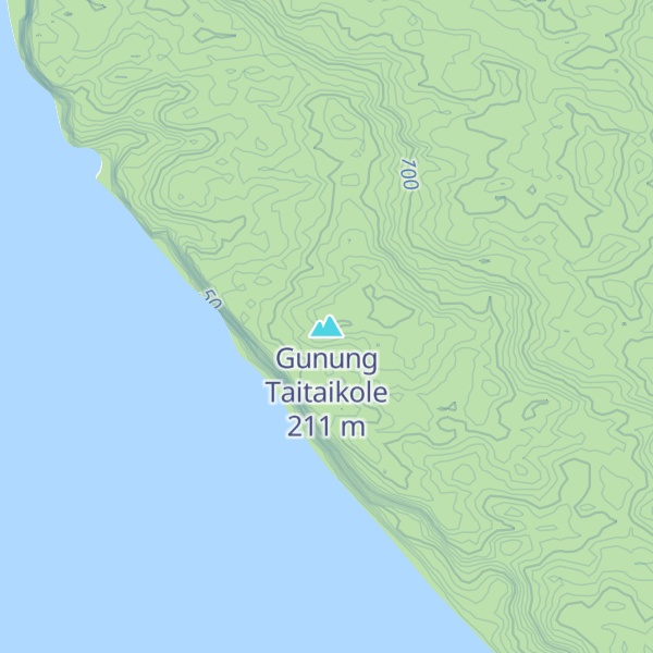 Map of Gunung Taitaikole