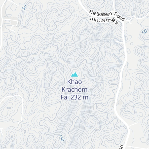 Map of Khao Krachom Fai