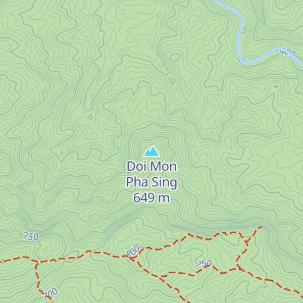 Map of Doi Mon Pha Sing