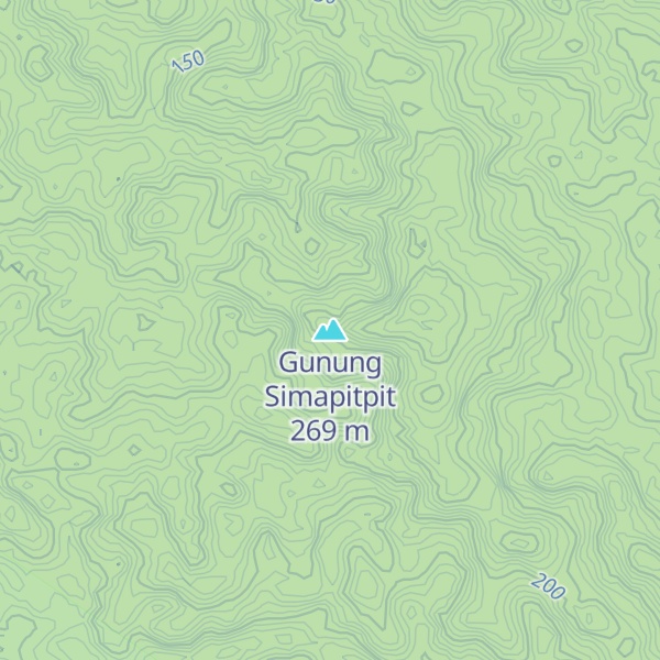 Map of Gunung Simapitpit