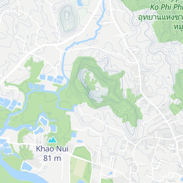 Map of Khao Khuan Kan