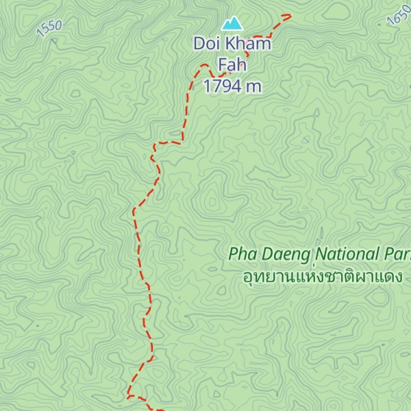 Map of Doi San Khwang