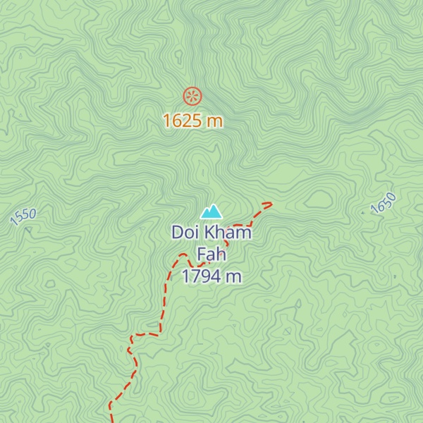 Map of Doi Kham Fah