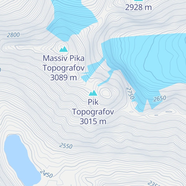 Map of Pik Topografov
