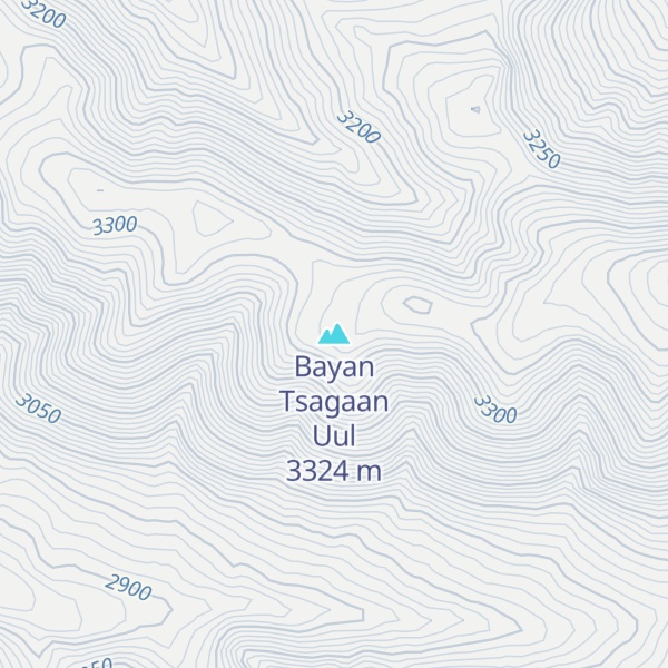 Map of Bayan Tsagaan Uul