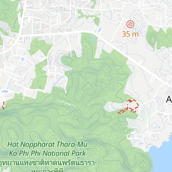 Map of Khao Ao Nam Mao